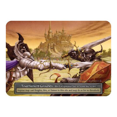 Tournament Grounds (Foil) (ART) Exceptional (Foil Lightly Played) Arthurian Legends Sorcery: Contested Realm: 2024