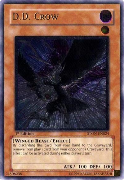 D.D. Crow (UTR) (STON) #STON-EN024 Ultimate Rare (1st Edition Moderately Played) Strike of Neos YuGiOh: 2007