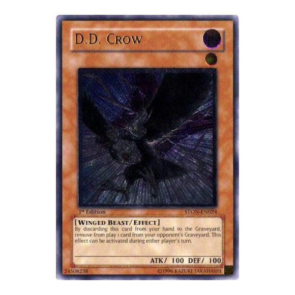 D.D. Crow (UTR) (STON) #STON-EN024 Ultimate Rare (1st Edition Moderately Played) Strike of Neos YuGiOh: 2007