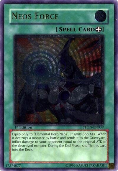 Neos Force (UTR) (STON) #STON-EN039 Ultimate Rare (Unlimited Moderately Played) Strike of Neos YuGiOh: 2007