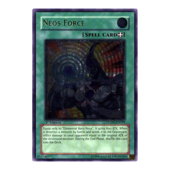 Neos Force (UTR) (STON) #STON-EN039 Ultimate Rare (Unlimited Moderately Played) Strike of Neos YuGiOh: 2007