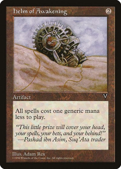 Helm of Awakening (VIS) #145 Uncommon (Lightly Played) Visions Magic: The Gathering: 1997