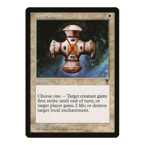 Hope Charm (VIS) #8 Common (Lightly Played) Visions Magic: The Gathering: 1997
