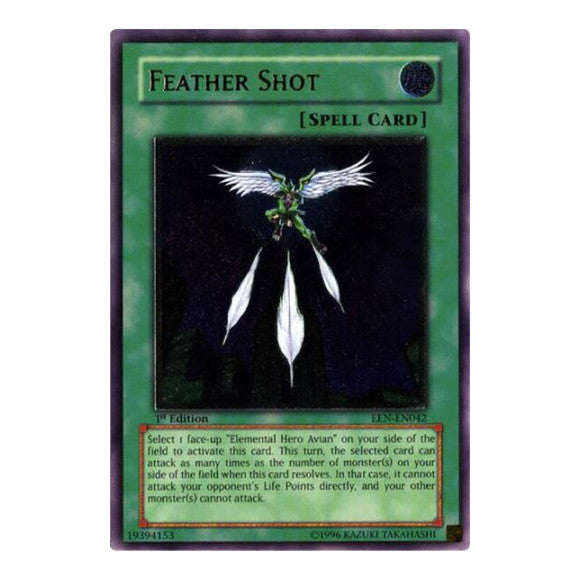 Feather Shot (UTR) (EEN) #EEN-EN042 Ultimate Rare (1st Edition Moderately Played) Elemental Energy YuGiOh: 2005