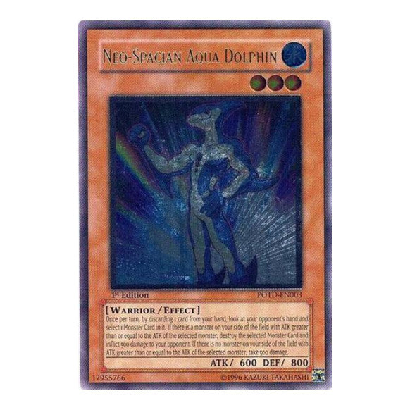Neo Spacian Aqua Dolphin UTR (POTD) #POTD-EN003 Ultimate Rare (1st Edition Heavily Played) Power of the Duelist YuGiOh: 2006