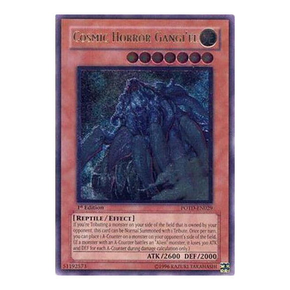 Cosmic Horror Gangiel UTR (POTD) #POTD-EN029 Ultimate Rare (1st Edition Damaged) Power of the Duelist YuGiOh: 2006