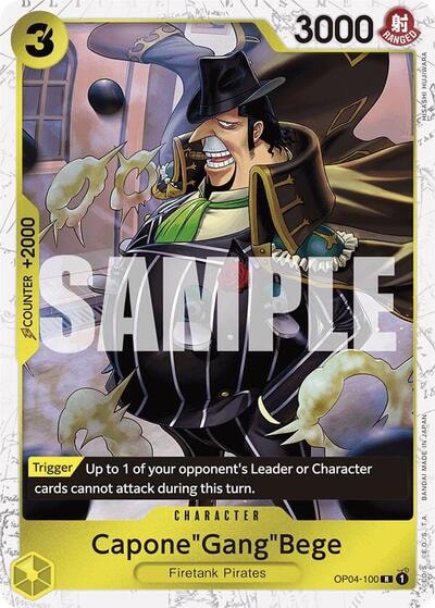 Capone"Gang"Bege (OP04-100) (Jolly Roger Foil) (PRB-01) #OP04-100 Rare (Foil Near Mint) Premium Booster -The Best- One Piece Card Game: 2024