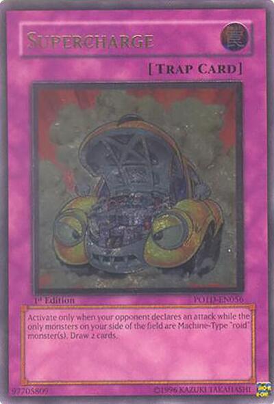 Supercharge UTR (POTD) #POTD-EN056 Ultimate Rare (1st Edition Near Mint) Power of the Duelist YuGiOh: 2006