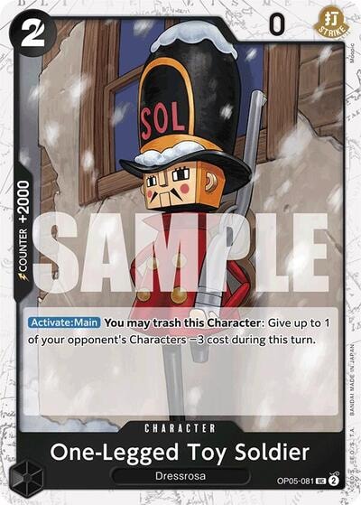 One-Legged Toy Soldier (Jolly Roger Foil) (PRB-01) #OP05-081 Uncommon (Foil Near Mint) Premium Booster -The Best- One Piece Card Game: 2024