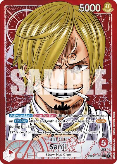 Sanji PRB01 001 Alternate Art (PRB-01) #PRB01-001 Land (Foil Near Mint) Premium Booster -The Best- One Piece Card Game: 2024
