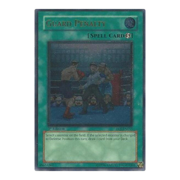 Guard Penalty UTR (EOJ) #EOJ-EN045 Ultimate Rare (1st Edition Lightly Played) Enemy of Justice YuGiOh: 2006