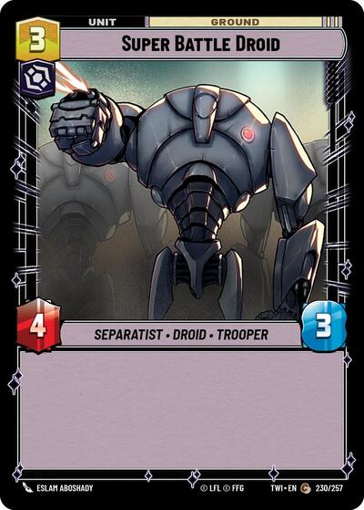 Super Battle Droid (TWI) #230/257 Common (Near Mint) Twilight of the Republic Star Wars: Unlimited: 2024