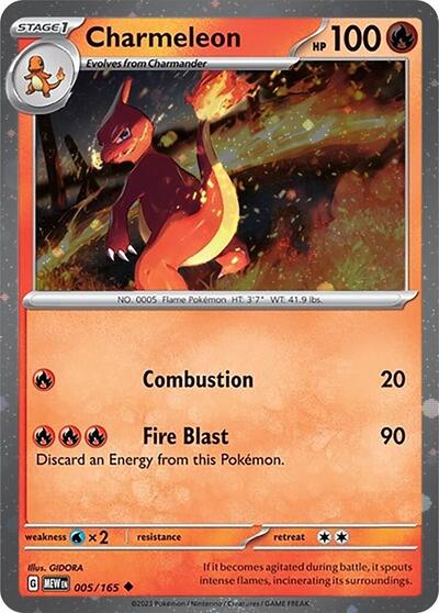 Charmeleon - 005/165 (Cosmos Holo) (MCAP) #005/165 Promo (Holofoil Near Mint) Miscellaneous Cards & Products Pokemon: 2026