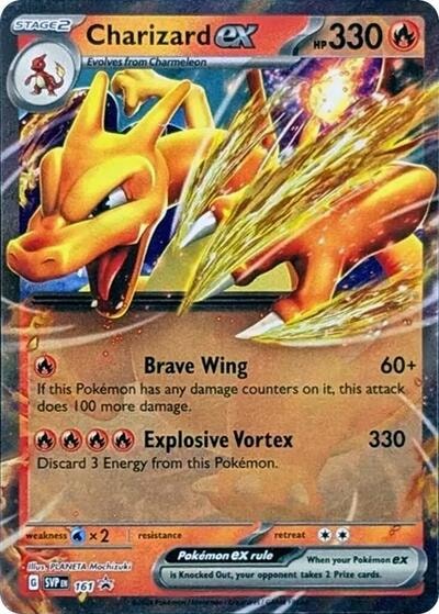 Charizard ex - 161 (SVP) #161 Promo (Holofoil Near Mint) SV: Scarlet & Violet Promo Cards Pokemon: 2023