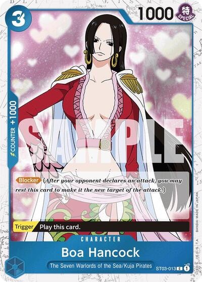 Boa Hancock (ST03-013) (Jolly Roger Foil) (PRB-01) #ST03-013 Common (Foil Near Mint) Premium Booster -The Best- One Piece Card Game: 2024