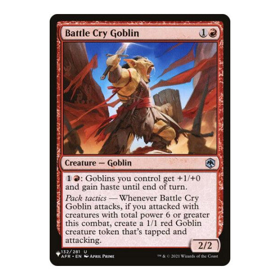 Battle Cry Goblin (LIST) #132/281 Uncommon (Lightly Played) The List Reprints Magic: The Gathering: 2026