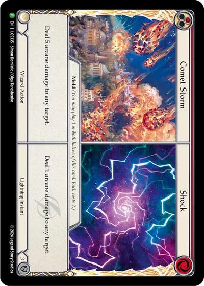 Comet Storm // Shock (PR) #LGS335 Promo (Cold Foil Near Mint) Flesh and Blood: Promo Cards Flesh and Blood TCG: 2019