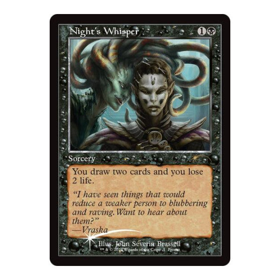 Night's Whisper (Retro Frame) (OHP) #1 Promo (Foil Lightly Played) Open House Promos Magic: The Gathering: 2026