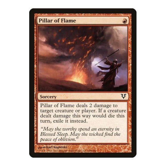 Pillar of Flame (AVR) #149 Common (Heavily Played) Avacyn Restored Magic: The Gathering: 2012