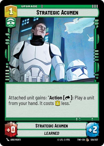 Strategic Acumen (TWI) #120/257 Common (Near Mint) Twilight of the Republic Star Wars: Unlimited: 2024