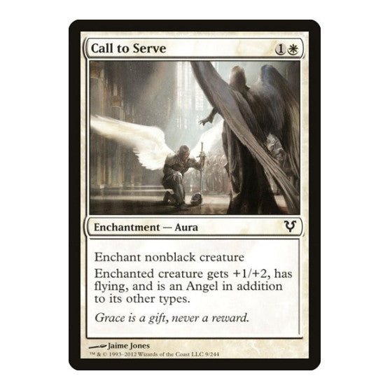 Call to Serve (AVR) #9 Common (Lightly Played) Avacyn Restored Magic: The Gathering: 2012