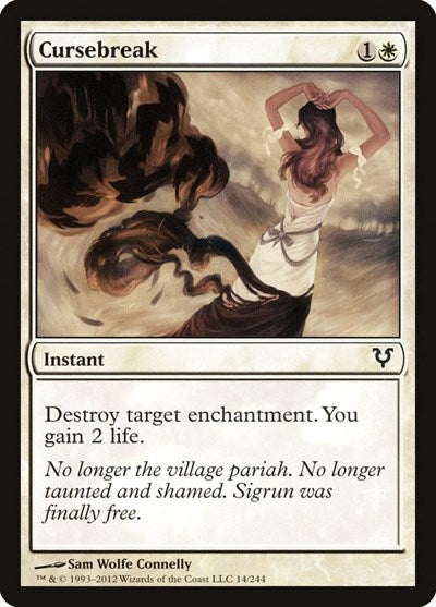 Cursebreak (AVR) #14 Common (Lightly Played) Avacyn Restored Magic: The Gathering: 2012