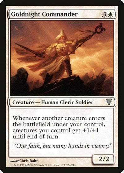 Goldnight Commander (AVR) #22 Uncommon (Lightly Played) Avacyn Restored Magic: 2012