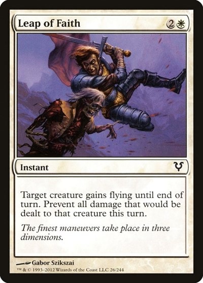 Leap of Faith (AVR) #26 Common (Lightly Played) Avacyn Restored Magic: The Gathering: 2012