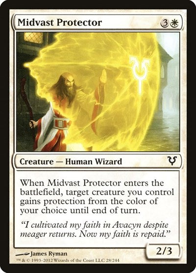 Midvast Protector (AVR) #28 Common (Lightly Played) Avacyn Restored Magic: 2012