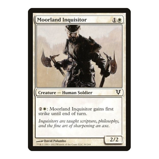 Moorland Inquisitor (AVR) #30 Common (Lightly Played) Avacyn Restored Magic: The Gathering: 2012