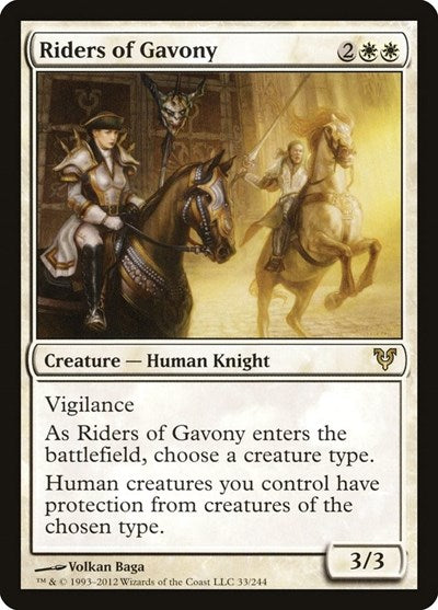 Riders of Gavony (AVR) #33 Rare (Lightly Played) Avacyn Restored Magic: The Gathering: 2012