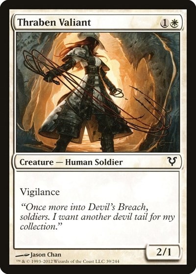 Thraben Valiant (AVR) #39 Common (Lightly Played) Avacyn Restored Magic: The Gathering: 2012
