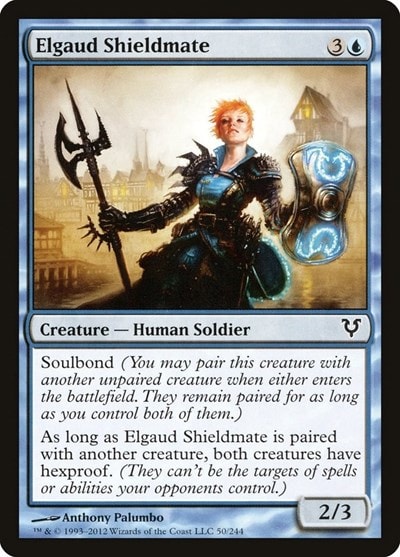 Elgaud Shieldmate (AVR) #50 Common (Moderately Played) Avacyn Restored Magic: The Gathering: 2012