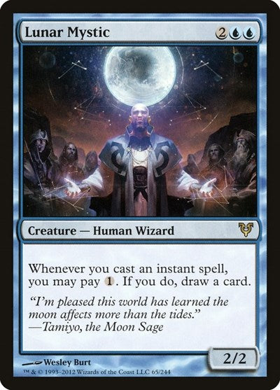 Lunar Mystic (AVR) #65 Rare (Lightly Played) Avacyn Restored Magic: The Gathering: 2012