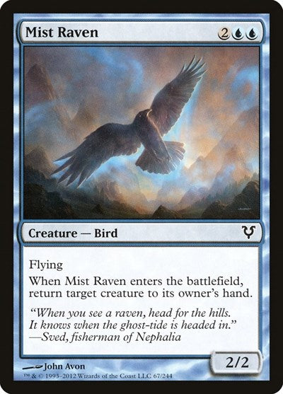 Mist Raven (AVR) #67 Common (Lightly Played) Avacyn Restored Magic: The Gathering: 2012