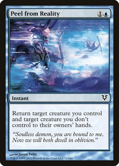 Peel from Reality (AVR) #71 Common (Lightly Played) Avacyn Restored Magic: The Gathering: 2012