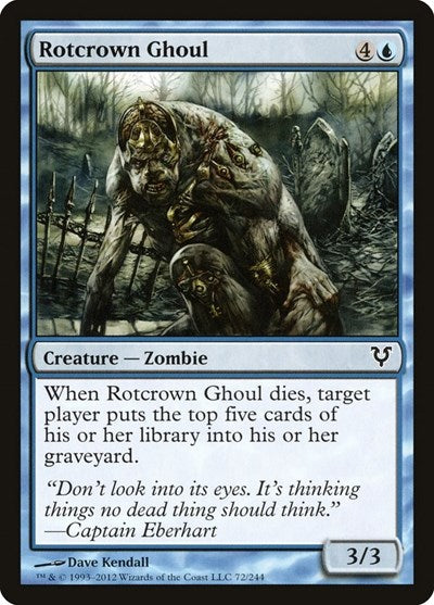 Rotcrown Ghoul (AVR) #72 Common (Lightly Played) Avacyn Restored Magic: The Gathering: 2012