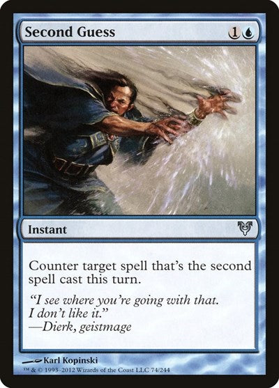 Second Guess (AVR) #74 Uncommon (Lightly Played) Avacyn Restored Magic: The Gathering: 2012