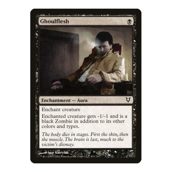 Ghoulflesh (AVR) #103 Common (Lightly Played) Avacyn Restored Magic: The Gathering: 2012