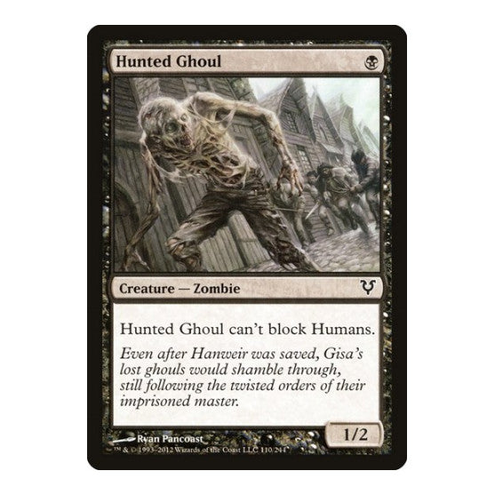Hunted Ghoul (AVR) #110 Common (Moderately Played) Avacyn Restored Magic: The Gathering: 2012