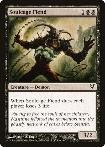 Soulcage Fiend (AVR) #120 Common (Lightly Played) Avacyn Restored Magic: The Gathering: 2012