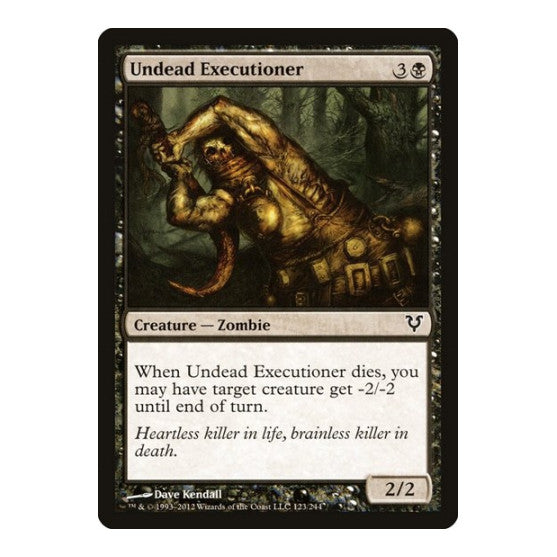 Undead Executioner (AVR) #123 Common (Moderately Played) Avacyn Restored Magic: The Gathering: 2012