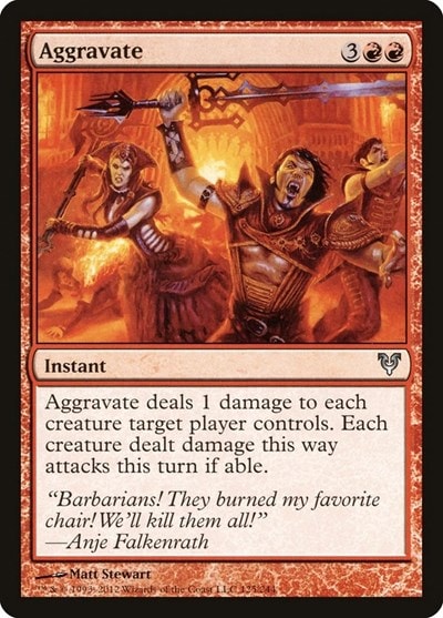 Aggravate (AVR) #125 Uncommon (Lightly Played) Avacyn Restored Magic: The Gathering: 2012