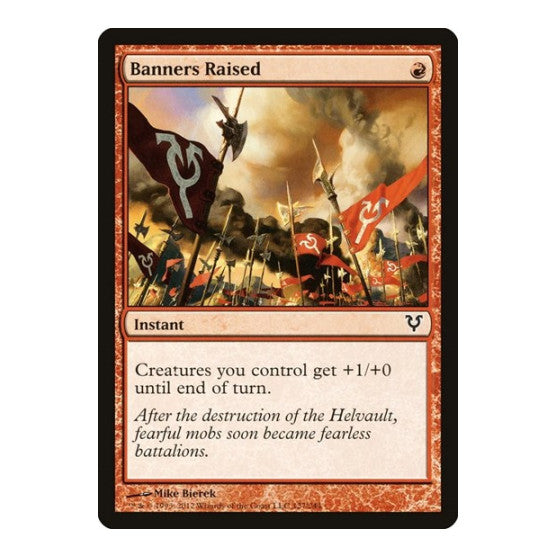 Banners Raised (AVR) #127 Common (Lightly Played) Avacyn Restored Magic: The Gathering: 2012