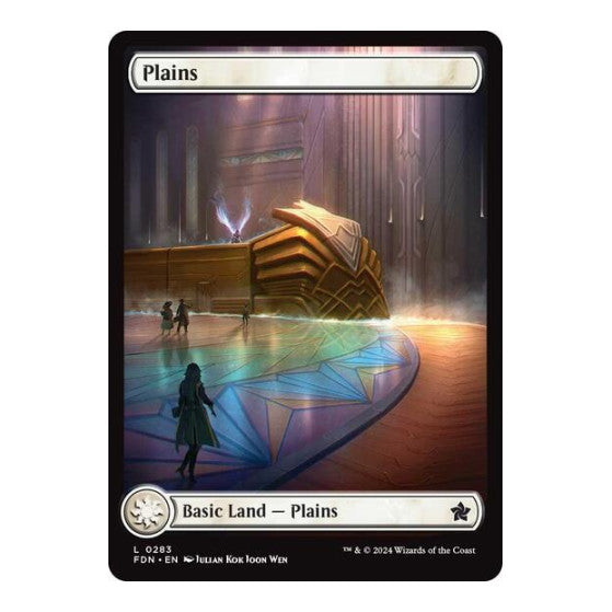 Plains 0283 (FDN) #283 Land (Lightly Played) Foundations Magic: The Gathering: 2024