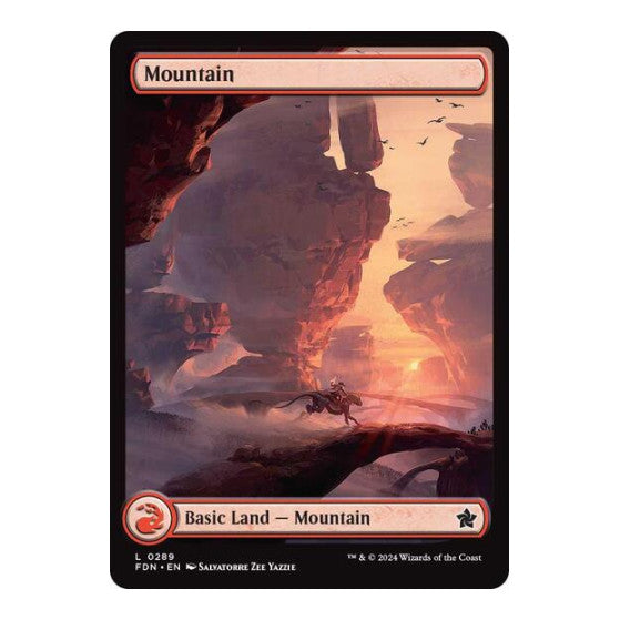 Mountain 0289 (FDN) #289 Land (Lightly Played) Foundations Magic: The Gathering: 2024