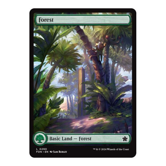 Forest 0290 (FDN) #290 Land (Lightly Played) Foundations Magic: The Gathering: 2024