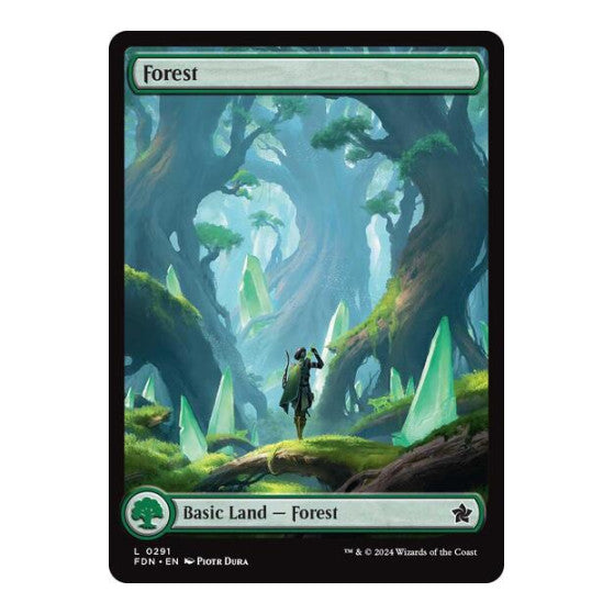 Forest 0291 (FDN) #291 Land (Lightly Played) Foundations Magic: The Gathering: 2024