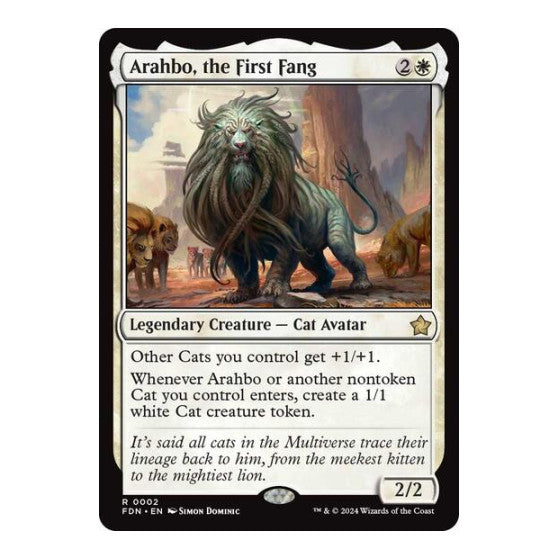 Arahbo the First Fang (FDN) #2 Rare (Lightly Played) Foundations Magic: The Gathering: 2024