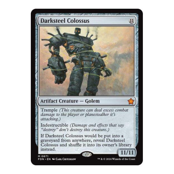 Darksteel Colossus (FDN) #671 Mythic Rare (Lightly Played) Foundations Magic: The Gathering: 2024